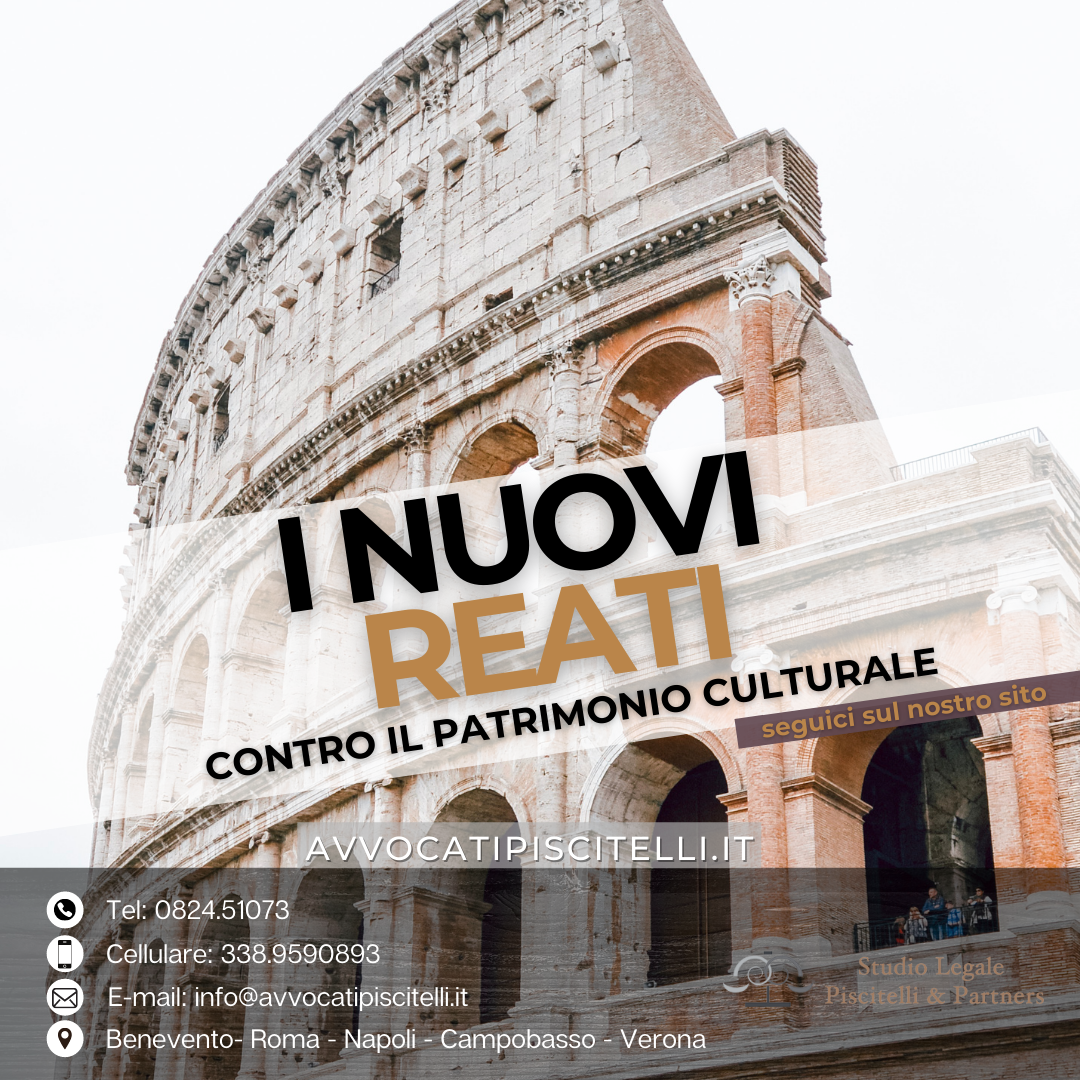 reati contro patrimonio culturale